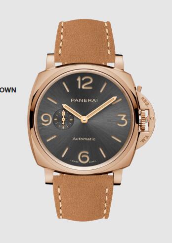 Panerai Luminor Due 45mm Replica Watch PAM00675 SCAMOSCIATO BROWN